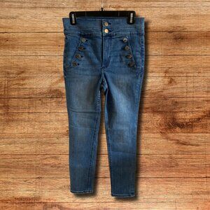 Express Ultra High Waisted Skinny Cropped Ankle Jean